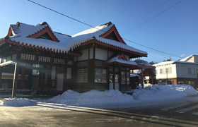 旧草軽電鉄北軽井沢駅舎